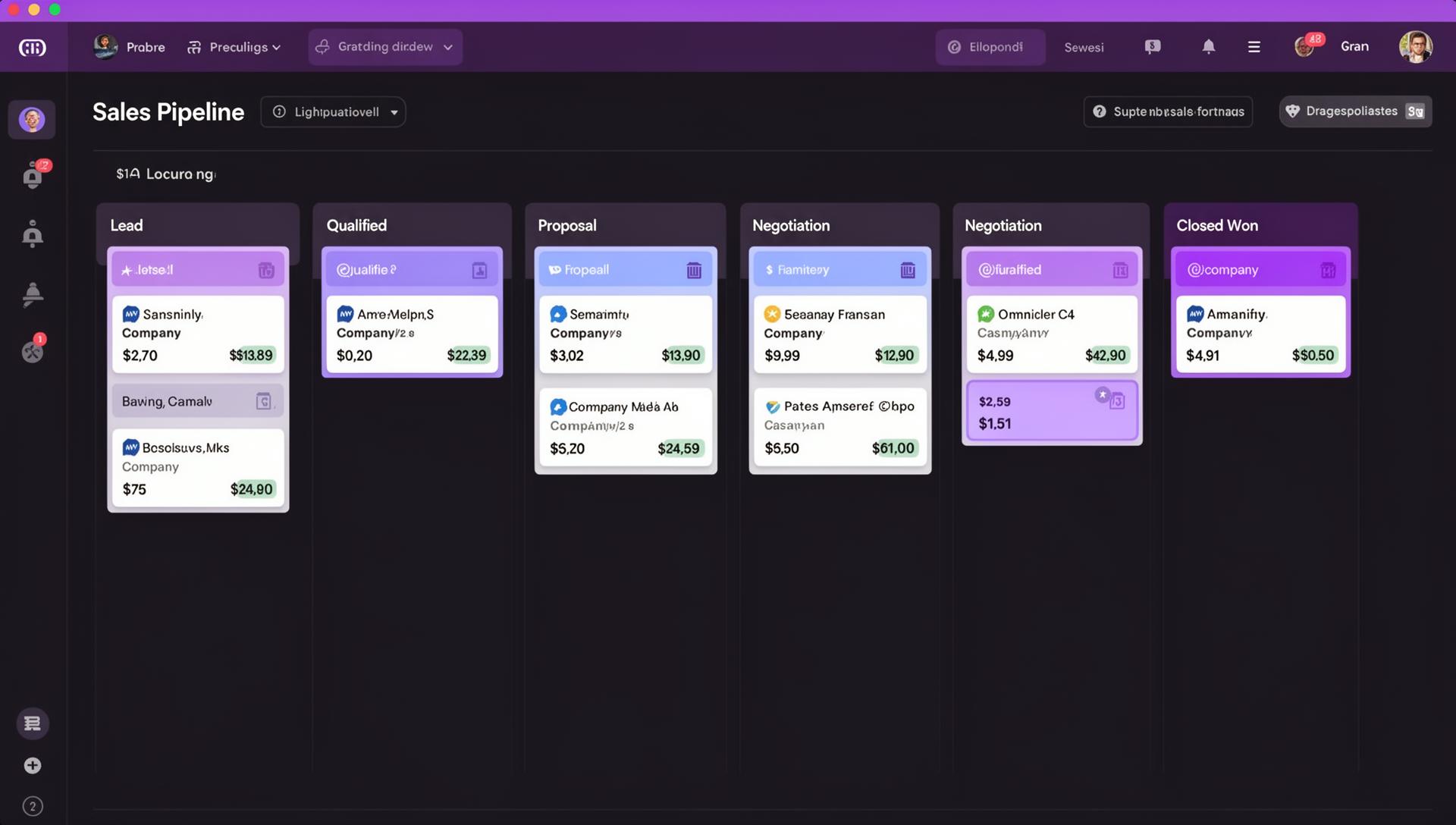 Captura de Pipeline de Ventas - software de gestión empresarial