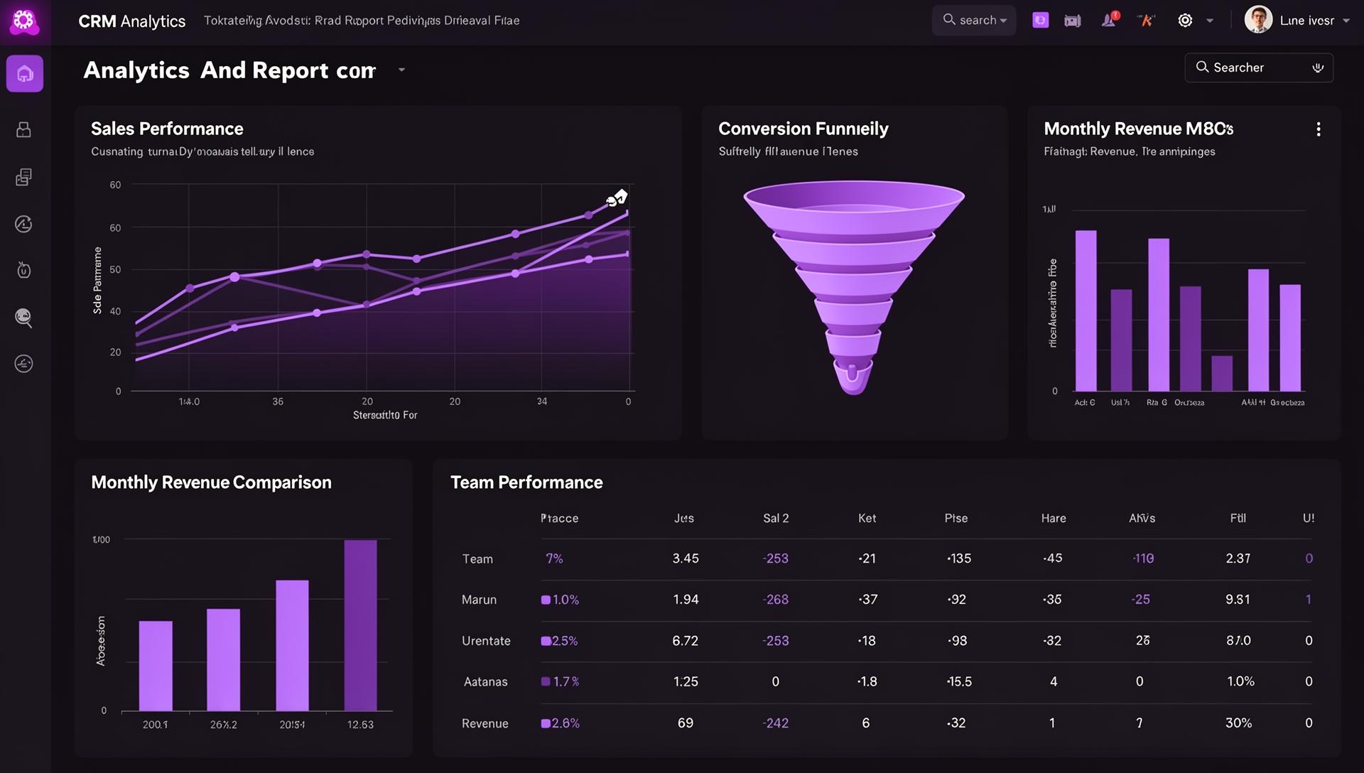 Captura de Reportes y Analytics - software de gestión empresarial