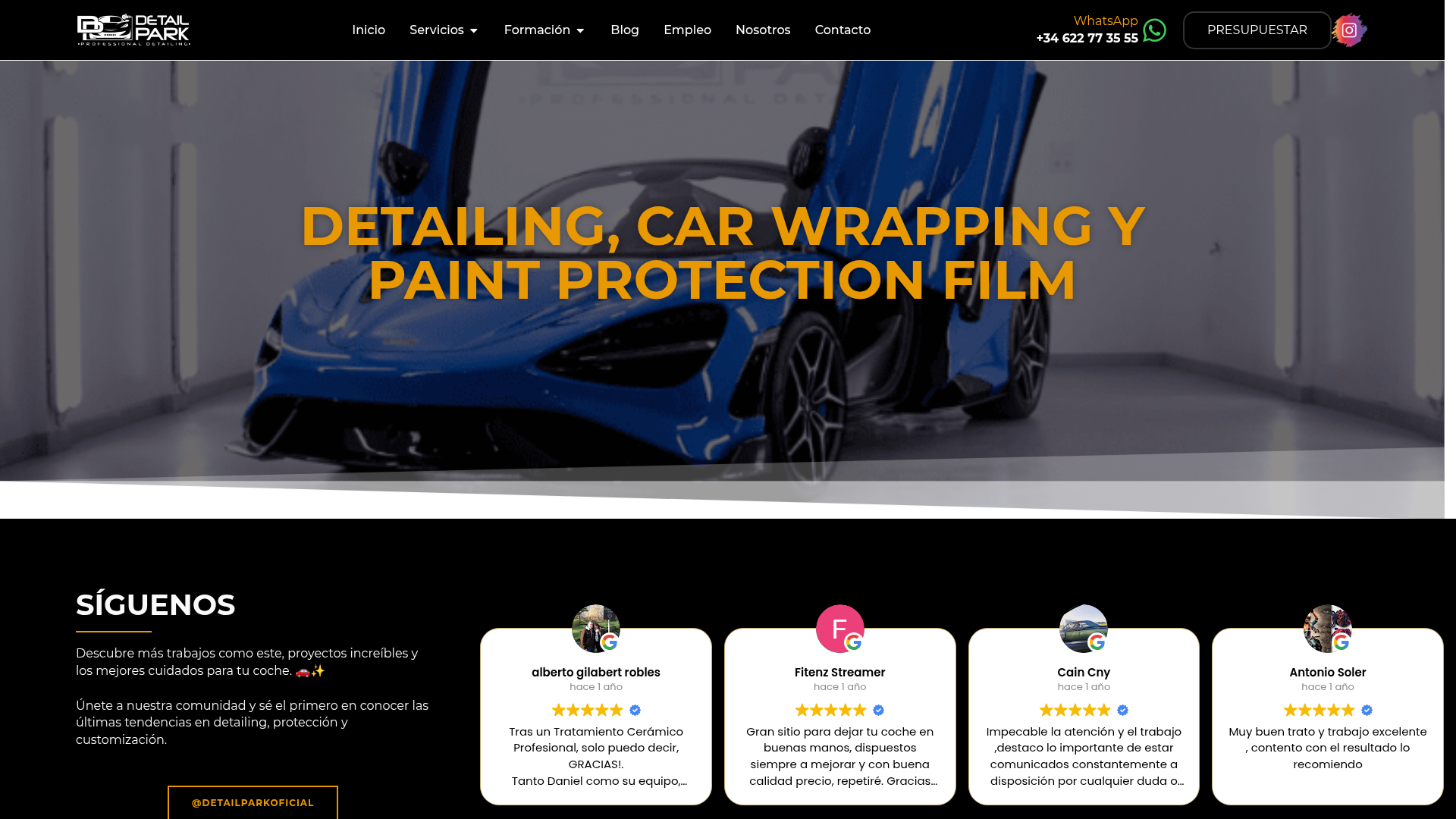 Detail Park — Detailing profesional en Alicante